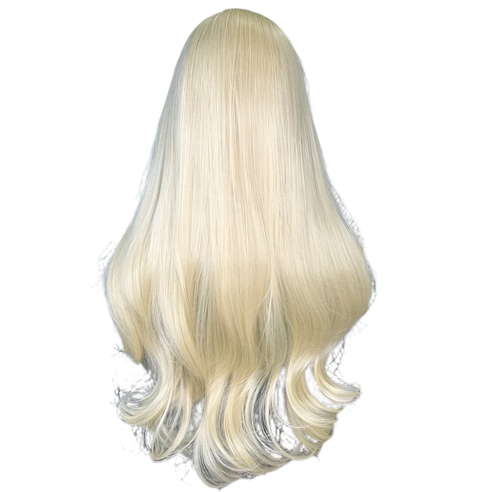 Butter Blonde PREMIUM SYNTHETIC 13x4 Lace Wig with Natural Pre-Plucked Hairline